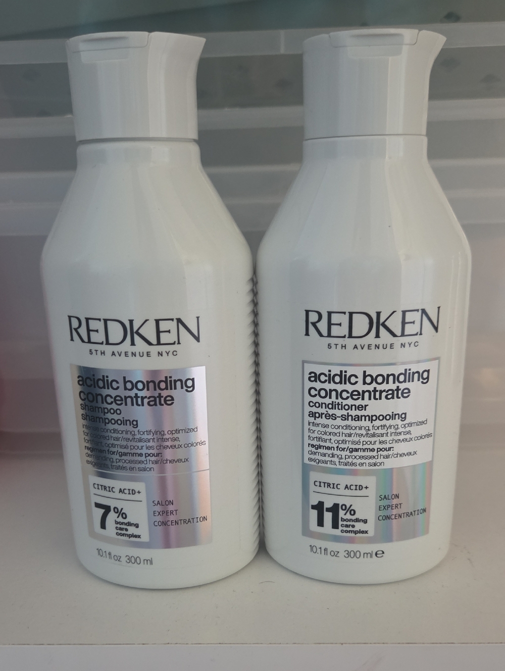 Redken Acidic Bonding Concentrate Shampoo & Conditioner - White